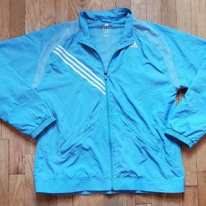 Adidas Y2K Barbie Aqua Teal Kenergy Track Zip Jacket Women's Size Large